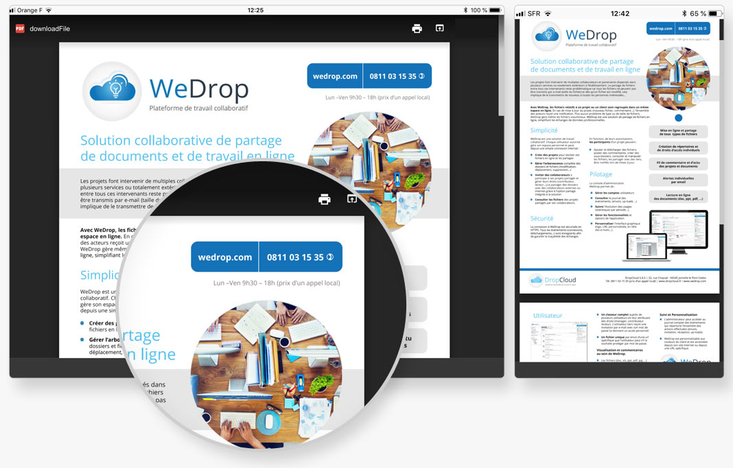 Application Mobiles-Tablettes WeDrop