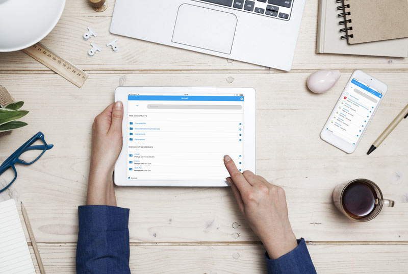 application-mobile-partage-fichiers